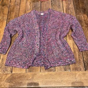 Pinks and purples super cozy sweater